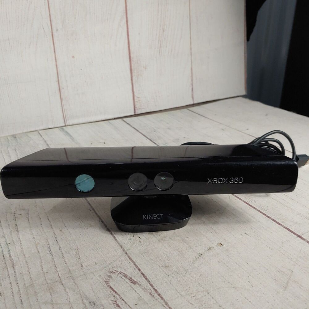 Microsoft Xbox 360 Kinect Sensor Bar Motion Camera 1414 Wired Black TESTED